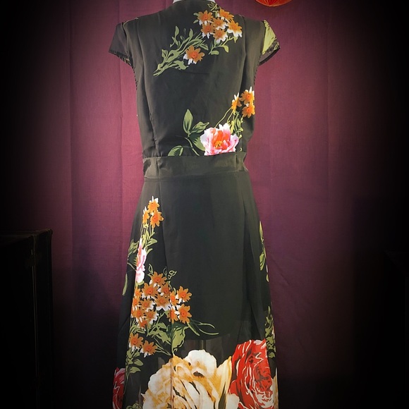 OC Order Plus, Black Floral Dress, NWT - Picture 6 of 8